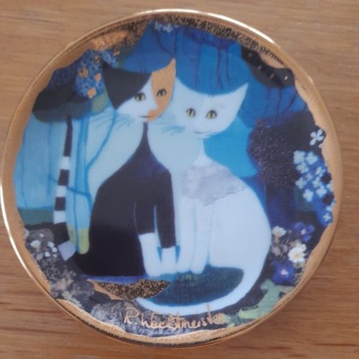 Geobel Rosina Watchmeister Micio e micia Miniatur Katzenteller Top Zustand