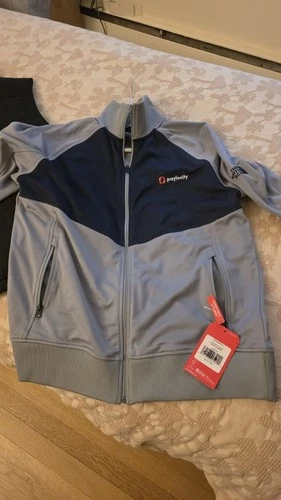 The North Face Tnf jacket Tech FZ FLEECE FULL ZIP Blue Gray Size L video thumbnail