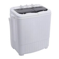 Home Apartment Twin Tubs Washing Machine 360W 14.3lbs Washer Clothing Clean