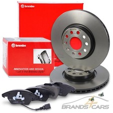 BREMBO BREMSSCHEIBEN +BELÄGE VORNE FÜR AUDI A1 SEAT LEON SKODA YETI VW PASSAT B7