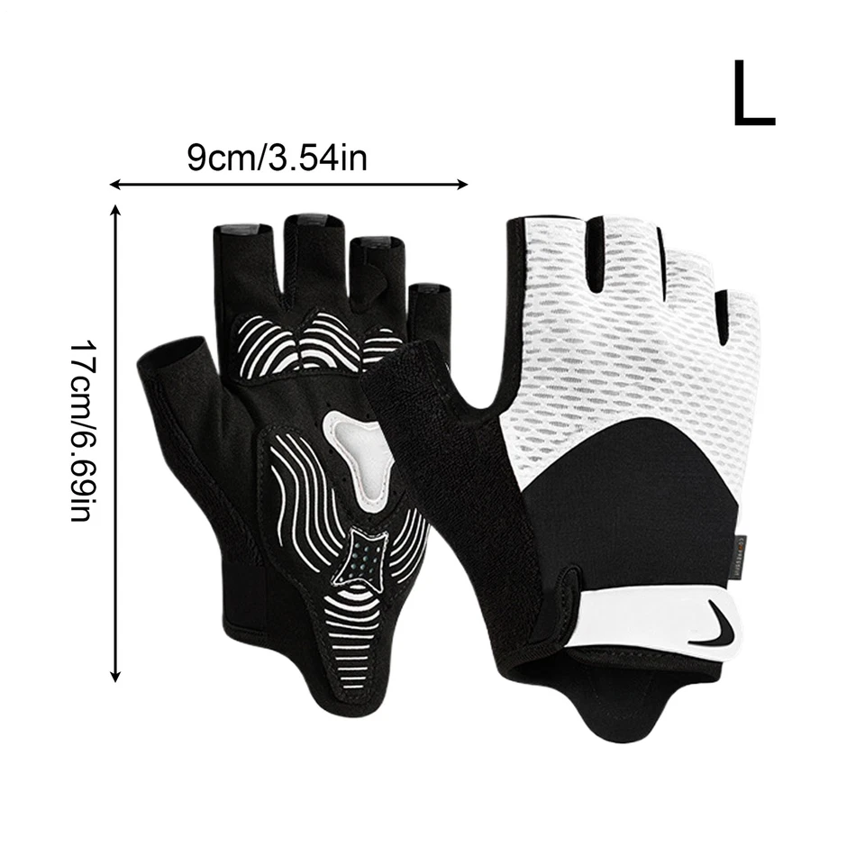 Hombres Mujeres Guantes de Ciclismo Deportes Medio Guantes Palma Gruesa Transpirable Centro de Escalada Foto 3 de 4