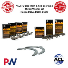 ACL STD Size Main & Rod Bearing & Thrust Washer Set For Honda D16A, D16B, D16W