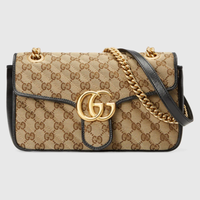 GUCCI GG柄　ミニバッグ NWT GUCCI 443497 matelassé Original GG canvas Marmont small