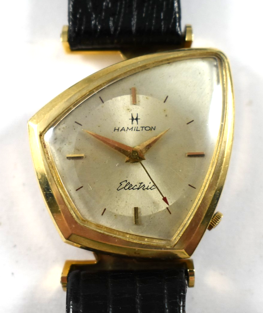 Vintage Hamilton Altair Rare Asymmetric Electric 505 10KGF Wrist