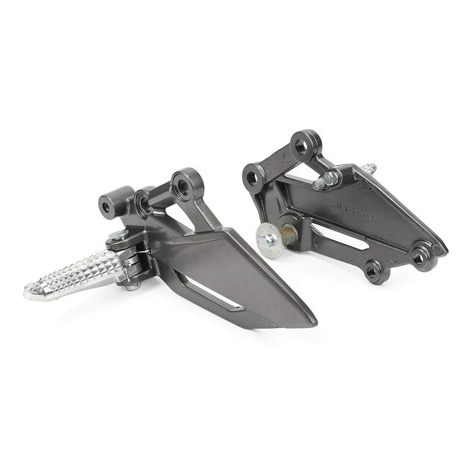 Soporte de montaje de pedal de clavija de pie izquierdo derecho para KAWASAKI NINJA 300 250 Z250 Z300 Foto 3 de 4