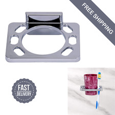   Toothbrush and Cup Holder  Resists Corrosion  Made of Solid  Easy to Instal