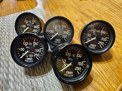 #ad #ad Aircraft Pressure Gauge 250 Bar Vintage New MA 250 Long Stored $45.00