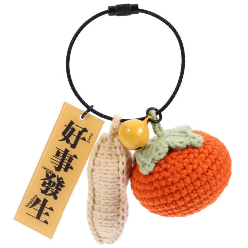  Plastic Persimmon Peanut Pendant Lucky Keychain Adornment Feng Shui - 第 1/11 張圖片