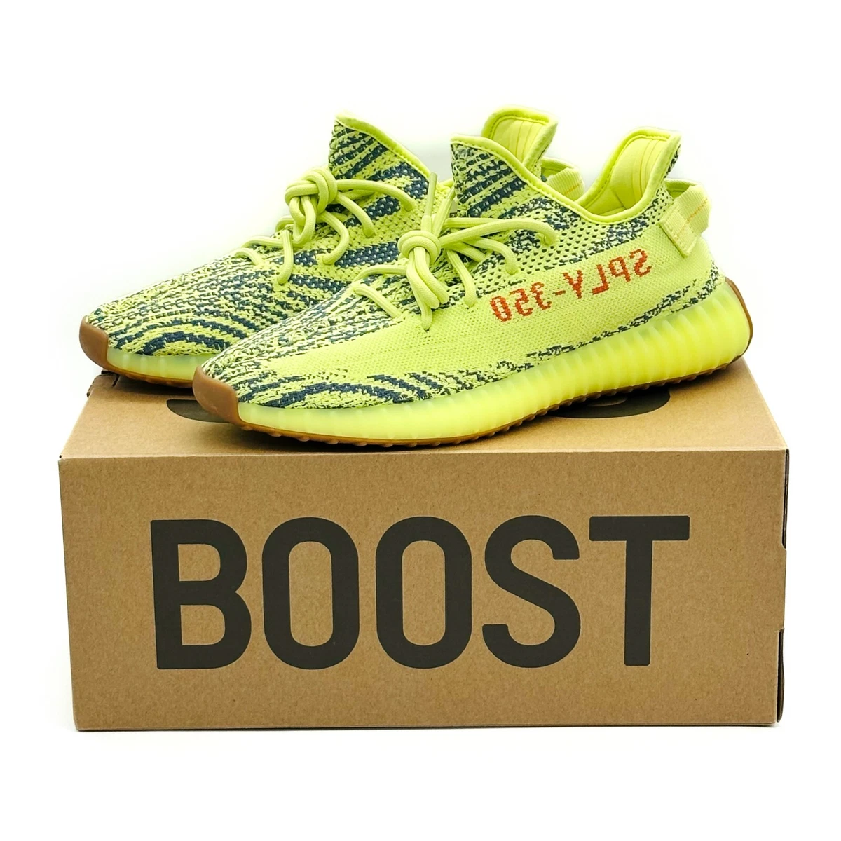 B37572 Adidas Yeezy Boost 350 V2 Semi Frozen Yellow Light