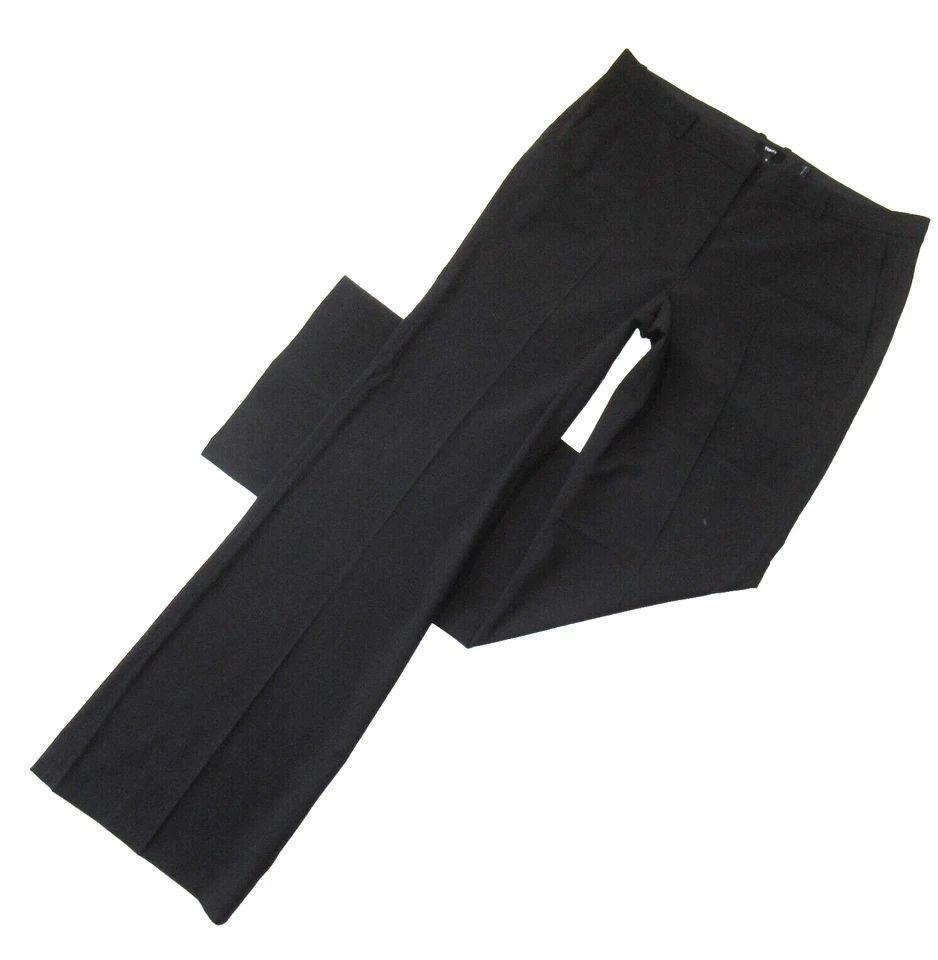 NUEVO CON ETIQUETAS TEORY Demitria en Negro Pantalones Pantalón Lana Trazable 10 x 34 1/2