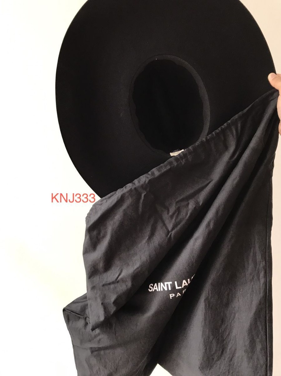 Saint Laurent Paris runway HEDI SLIMANE Fedora hat rabbit