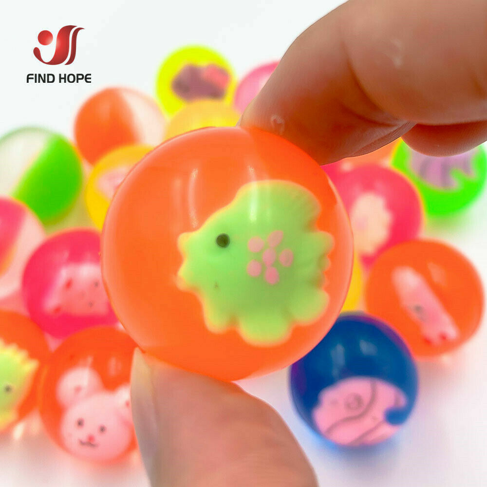 Mini Rubber Bouncing Balls Super Bouncy Elastic Kids Toy Gift Party