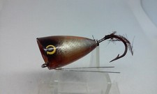 Vintage Phillips SPIN POPPER Silver Ribs 1 1/2"Topwater/Surface Fishing Lure
