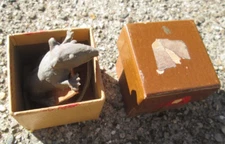 Minou Jewelers Mouse in A Ring Box Gag Gift Vintage 1950's