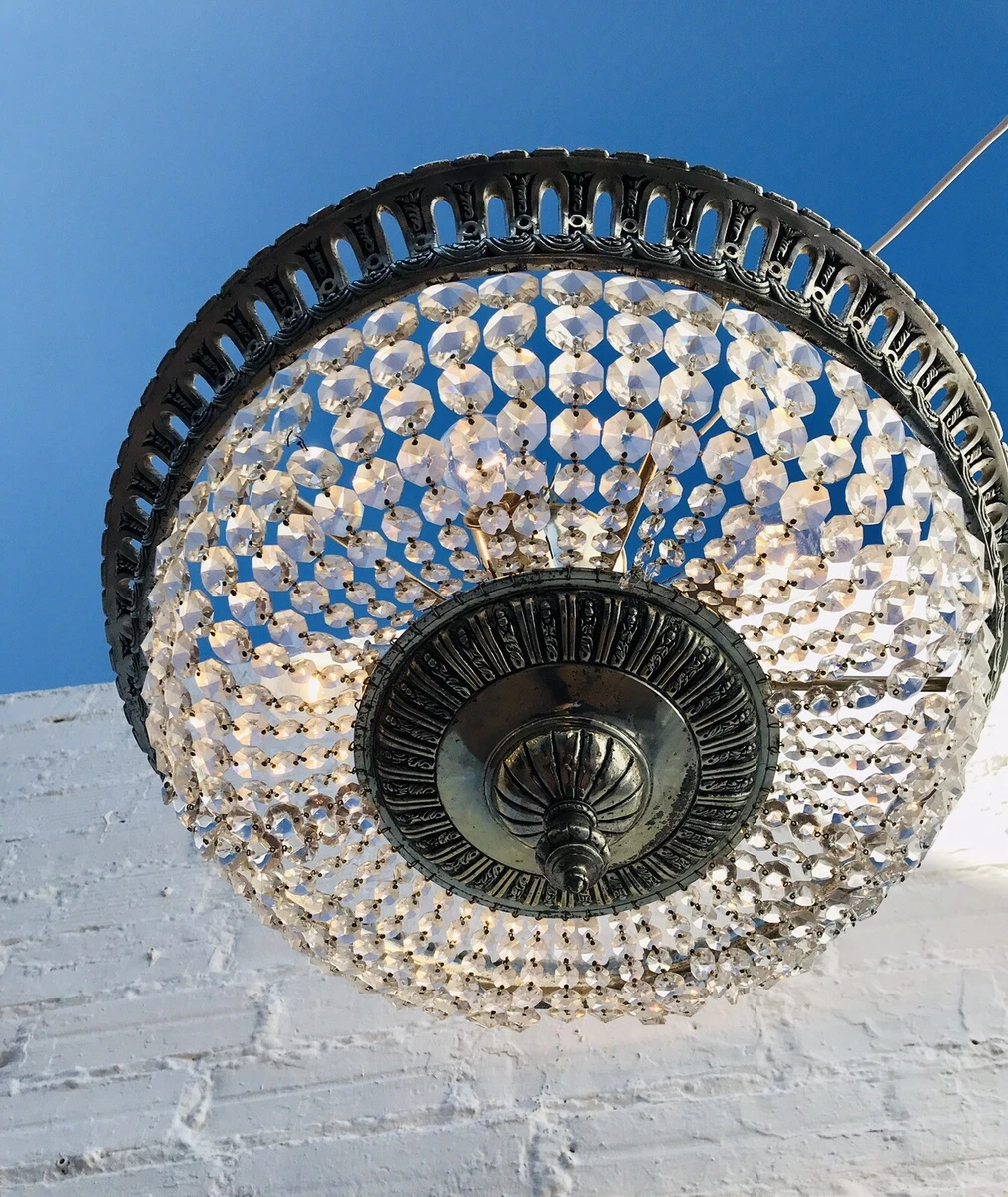 Large 2024 silver chandelier