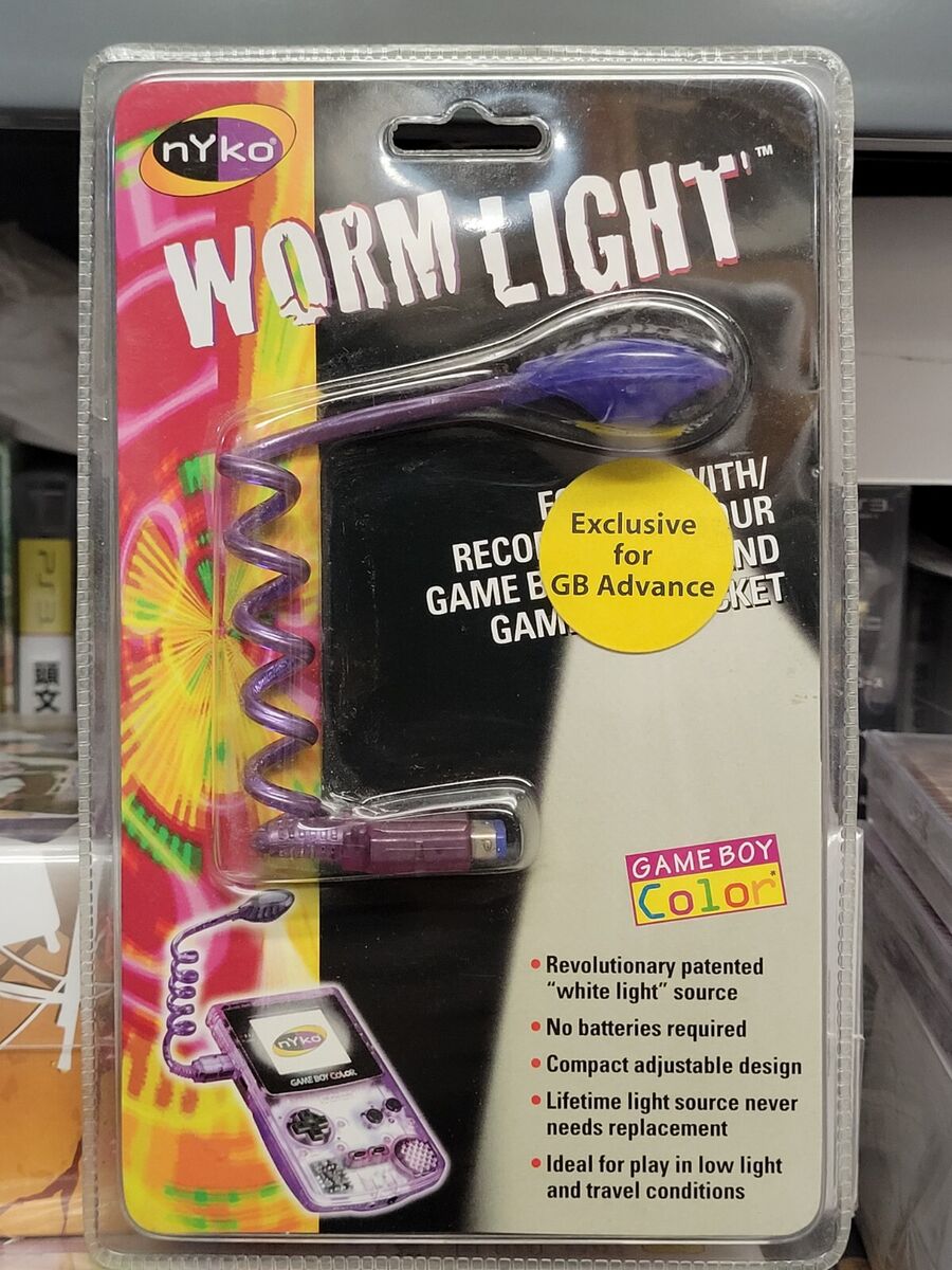 Nintendo Game Gameboy Advance Worm Light Nyko Worm Light Gba Light
