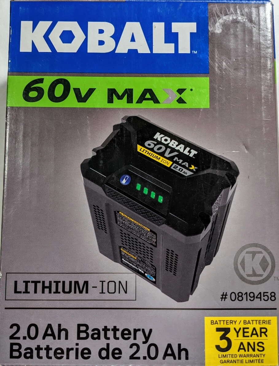 60V Max Battery, Lithium Ion, 2.5-Ah