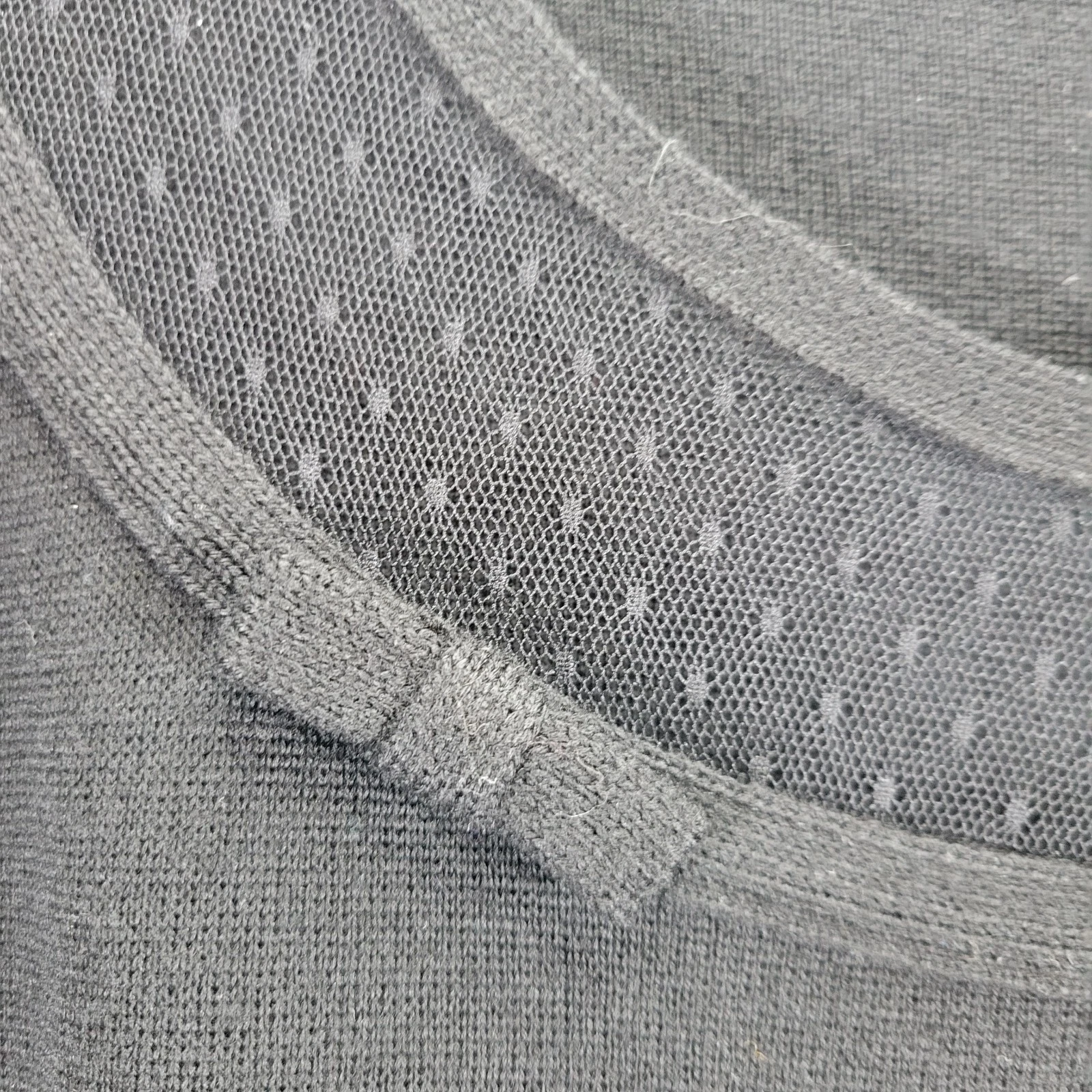 ABITO ROSSO VALENTINO 100% LANA VERGINE CARINO NERO NASTRO FIOCCO PIZZO RETE RETE TAGLIA XL