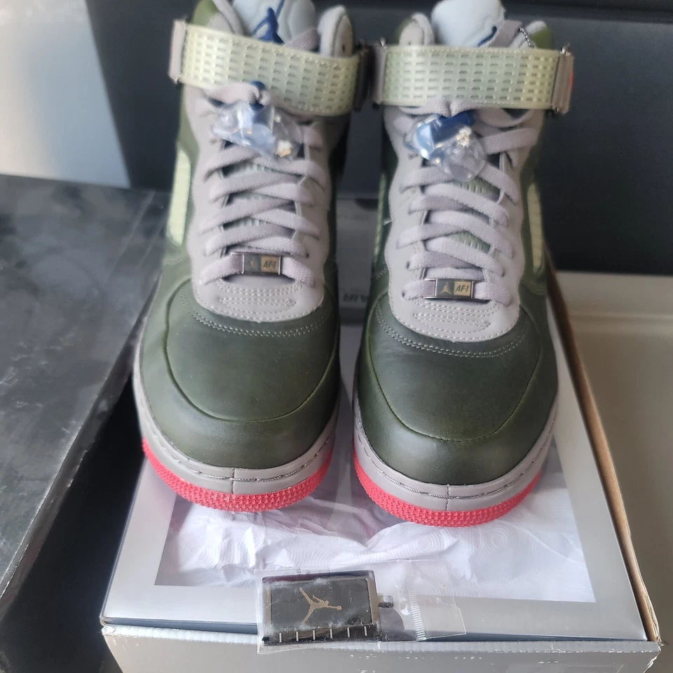 2008 Nike Air Jordan Fusion 5 AJF 5 Premier MOJJ серый медсестра размер 9,5-325330 341 - Изображение 3 из 4