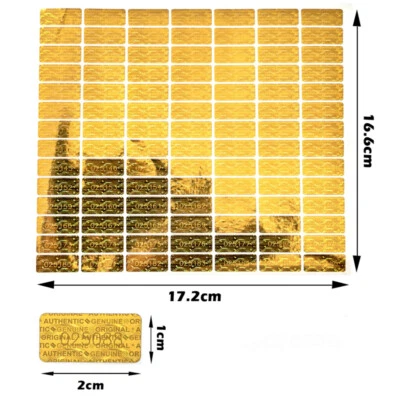 100 Security Hologram Stickers Serial Numbers Tamper Evident Warranty Labels