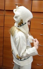 WOOL HAT FOR KIDS KNITTED 5Y 6Y 7Y 8Y MADE IN EUROPE 100 EXTRAFINE MERINO WOOL