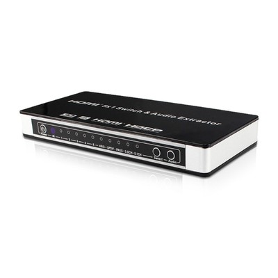 HDMI-Compatible Switch Switcher 5x1 5 in 1 out  Audio Extractor 4K For PS4 PS5 z