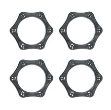 4pcs Hexagonal Anti-Roll Slip Shock Protection Ring for Handheld Wireless Mic