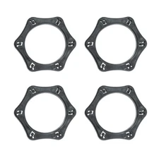 4pcs Hexagonal Anti-Roll & Slip Shock Protection Ring for Handheld Wireless Mic