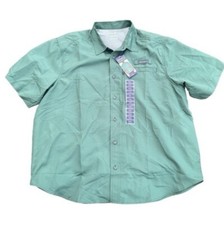 NWT Eddie Bauer Tech Woven Shirt - Mens Size XXL - Duck Green