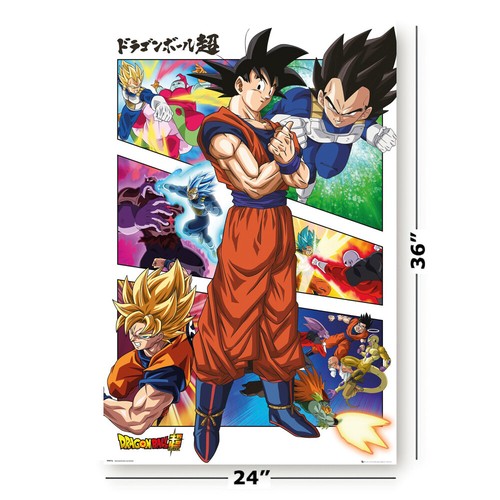 Dragonball Super Anime Manga Tv Show Poster Goku Son Goku Panels Ebay