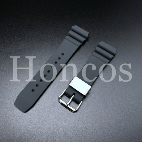 NEW 22MM BLUE RUBBER STRAP FITS FOR SEIKO DIVER'S WATCH WITH 22MM LUGS - Picture 18 of 73