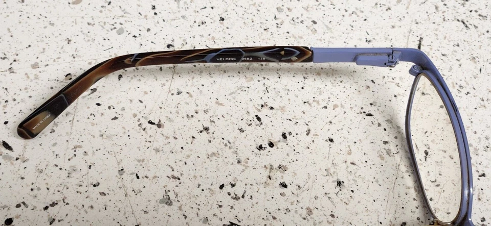 Banana Republic "Heloise" Powder Blue Marble Print Frames Eyelasses Used Nice - Image 4 of 4