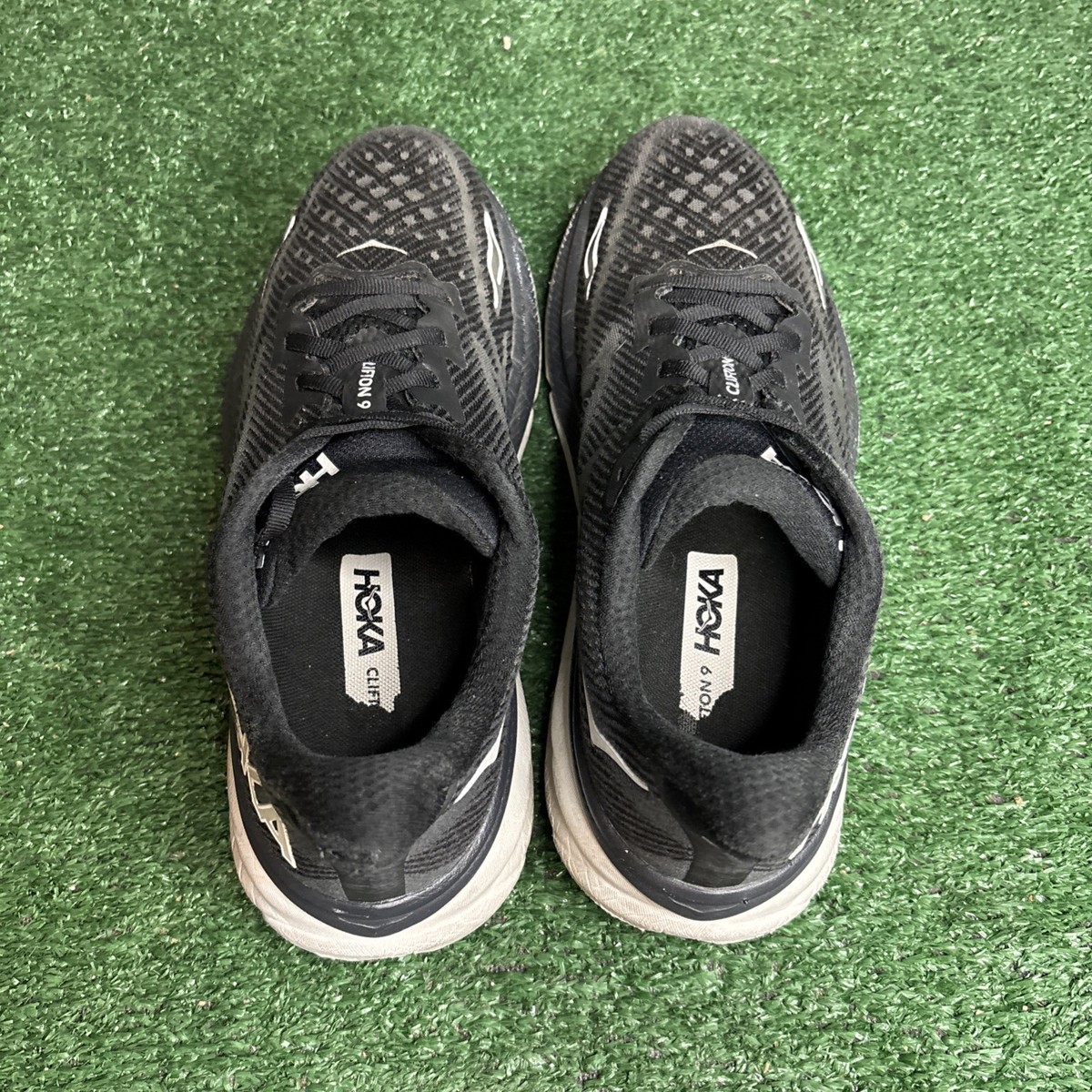 Hoka One One Clifton 9 Shoes Mens Size 11 Black Running Sneakers 1127895 BWHT Hoka Clifton 9 Black/White Men main image 4