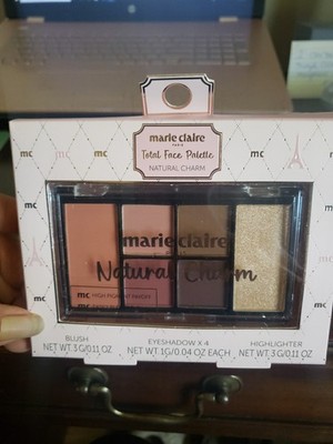 Marie Claire Paris Natural Charm Total Face Palette Lot Of 2 Highlighter Blush +