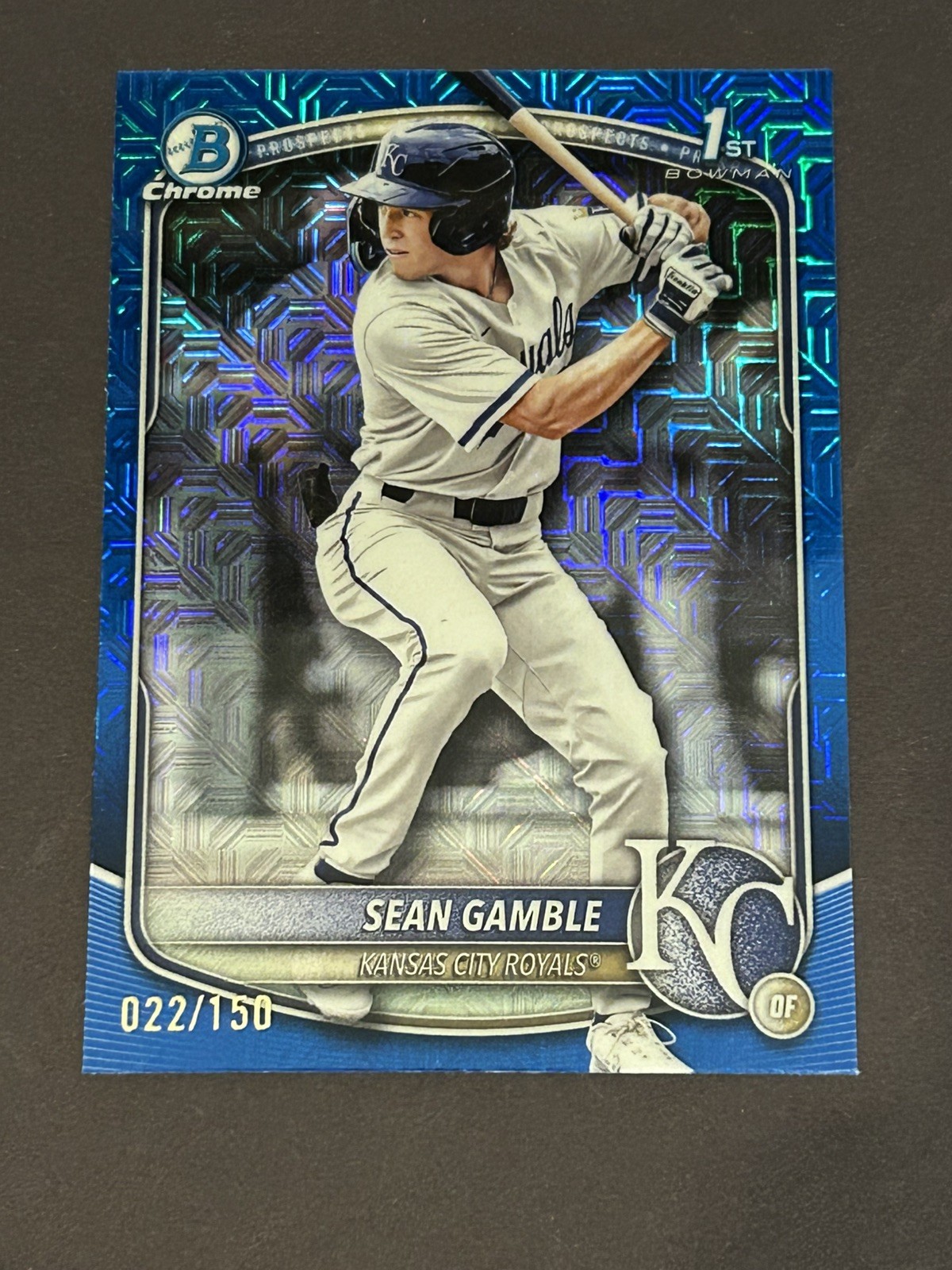 2025 Bowman Draft BDC-178 Sean Gamble 1st Chrome Blue Mojo Refractor /150