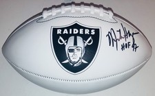 MIKE HAYNES SIGNED AUTOGRAPHED OAKLAND RAIDERS LOGO FOOTBALL BECKETT COA RARE!