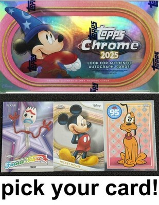 2025 Topps Chrome DISNEY -Pick Your Card- Base, Refractor, Insert 50% OFF