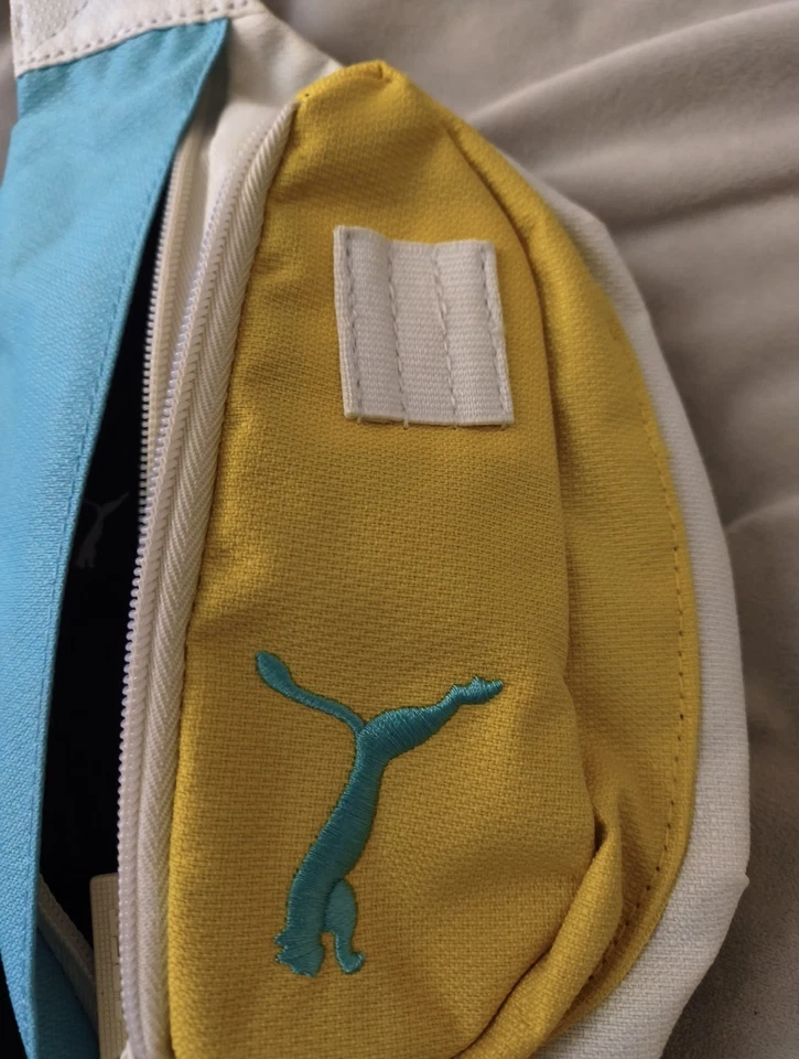 Bolso abdominal ajustable Puma azul/amarillo/blanco Foto 4 de 4