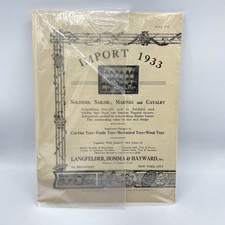 1933 Toy Soldier Nagoya Japan Tea Set WW I II Langfelder Homma Hayward TB66