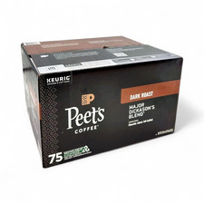 Peet's Coffee Dark Roast K-cup Pods, Major Dickason's Blend, 75 Count
