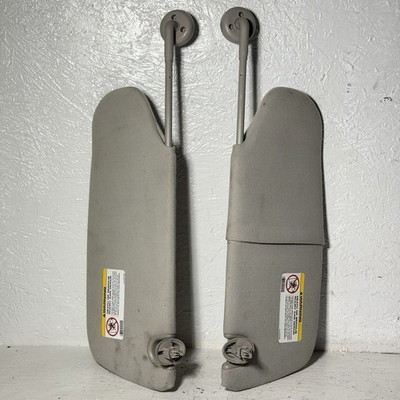 2002-2008 Dodge Ram Sunvisors Sun Visor Shade PAIR Mirrors OEM
