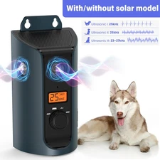 Solar Ultrasonic Automatic Anti-barking Device Dog Barking Control Rechargeable