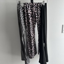 Set Of 3 Youth Girls Bell Bottom Pants Size 5-6Y Multicolor NWOT