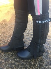 Kieffer Kinder Mini-Chaps Halbchaps schwarz G...