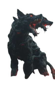 Cerberus Howling V2 Vinyl Car Decal Sticker   Waterproof & UV-Resistant