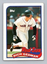 1989 Topps #652 Rich Gedman Very Good