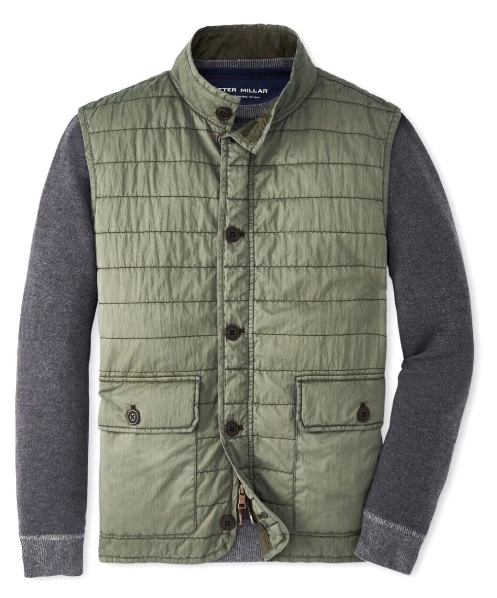 NWT $198 Peter Millar Crown Greenwich Garment Dyed Weather Resistant Vest Medium