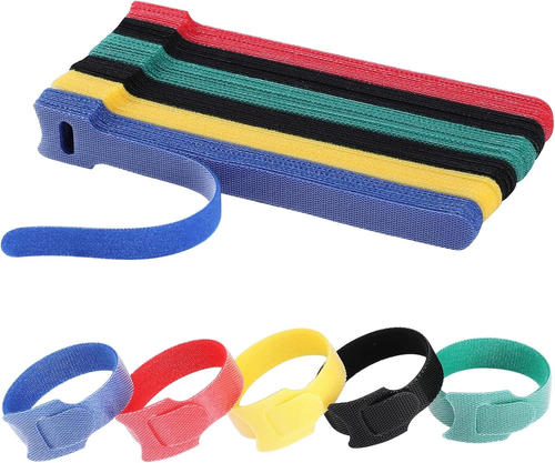 120-Piece Reusable 6-Inch Colorful Cable Ties for Multi-Purpose Use