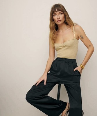 D&G Vintage Gold Knit Bustier style top Dolce & Gabbana 
