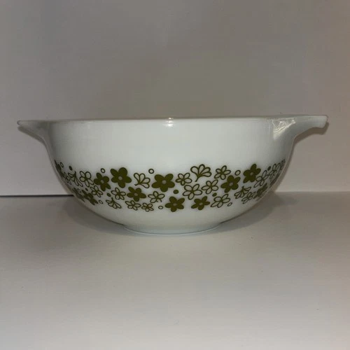 Pyrex Cinderella Mixing Bowl  2.5 Qt Crazy Daisy Spring Blossom 443 VTG